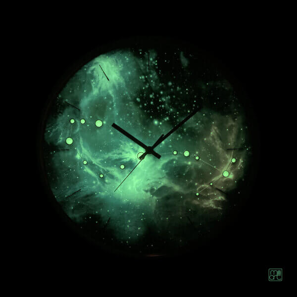 Scorpio Glass Wall Clock