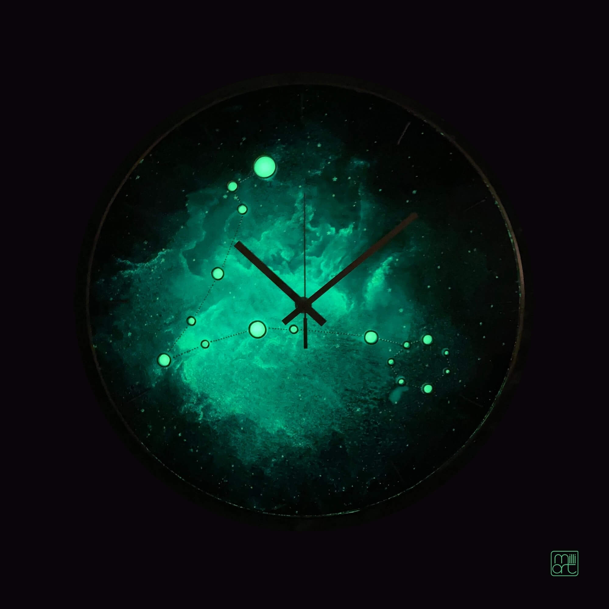 Pisces Glass Wall Clock